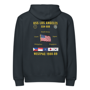 USS Los Angeles (SSN-688) 1988-89 WestPac Cruise Zip Hoodie
