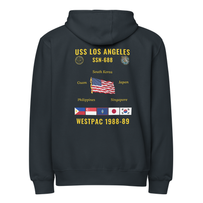 USS Los Angeles (SSN-688) 1988-89 WestPac Cruise Zip Hoodie