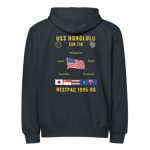 USS Honolulu (SSN-718) 1995-96 WestPac Cruise Zip Hoodie