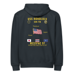 USS Honolulu (SSN-718) 1997 WestPac Cruise Zip Hoodie