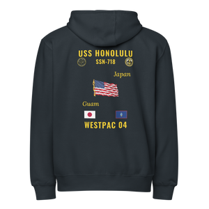 USS Honolulu (SSN-718) 2004 WestPac Cruise Zip Hoodie
