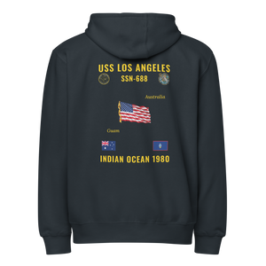 USS Los Angeles (SSN-688) 1980 Indian Ocean Cruise Zip Hoodie