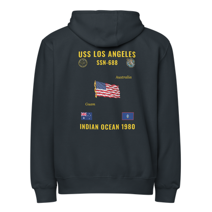 USS Los Angeles (SSN-688) 1980 Indian Ocean Cruise Zip Hoodie