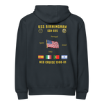 USS Birmingham (SSN-695) 1980-81 Med Cruise Zip Hoodie