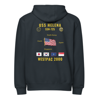 USS Helena (SSN-725) 2000 WestPac Cruise Zip Hoodie