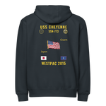 USS Cheyenne (SSN-773) 2015 WestPac Cruise Zip Hoodie
