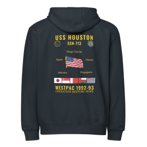 USS Houston (SSN-713) 1992-93 WestPac Cruise Zip Hoodie