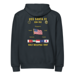 USS Santa Fe (SSN-763) 1997 Gulf/WestPac Cruise Zip Hoodie