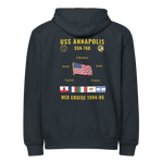 USS Annapolis (SSN-760) 1994-95 Med Cruise Zip Hoodie