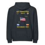 USS Connecticut (SSN-22) 2004 Med Cruise Zip Hoodie