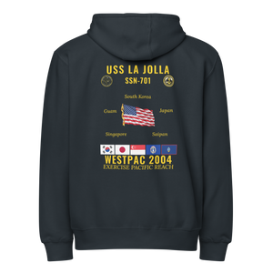 USS La Jolla (SSN-701) 2004 WestPac Cruise Zip Hoodie