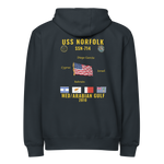 USS Norfolk (SSN-714) 2010 Med/Arabian Gulf Cruise Zip Hoodie