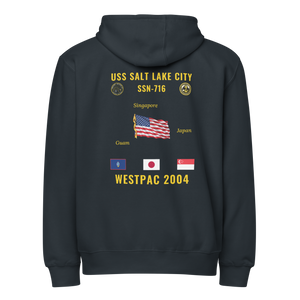 USS Salt Lake City (SSN-716) 2004 WestPac Cruise Zip Hoodie