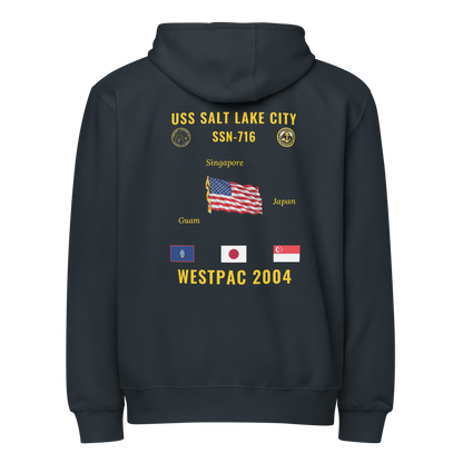 USS Salt Lake City (SSN-716) 2004 WestPac Cruise Zip Hoodie