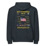 USS Fitzgerald (DDG-62) 1997 Maiden Deployment Cruise Zip Hoodie