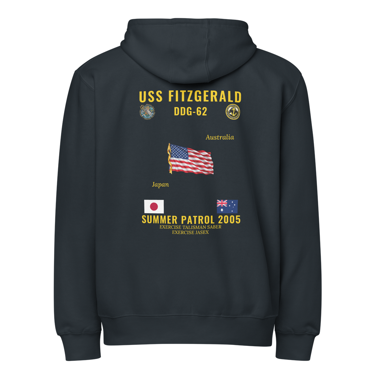 USS Fitzgerald (DDG-62) 2005 Summer Patrol Cruise Zip Hoodie