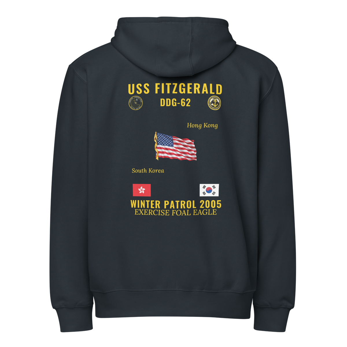 USS Fitzgerald (DDG-62) 2005 Winter Patrol Cruise Zip Hoodie