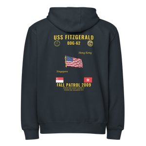 USS Fitzgerald (DDG-62) 2009 Fall Patrol Cruise Zip Hoodie
