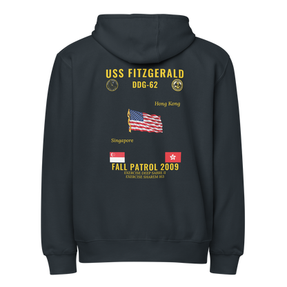 USS Fitzgerald (DDG-62) 2009 Fall Patrol Cruise Zip Hoodie