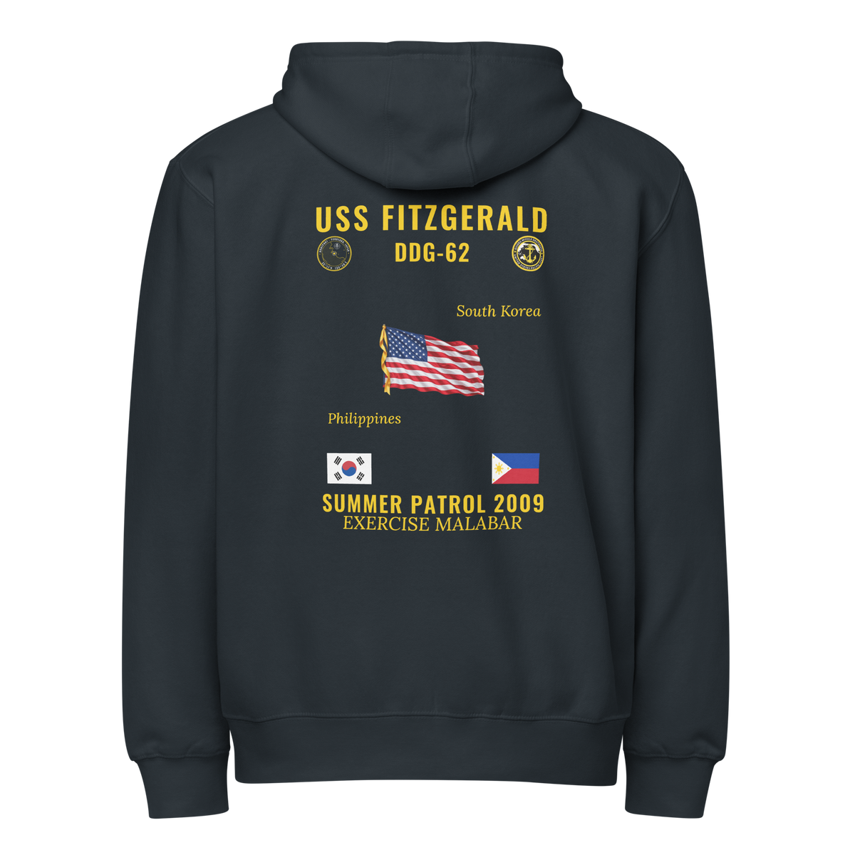 USS Fitzgerald (DDG-62) 2009 Summer Patrol Cruise Zip Hoodie