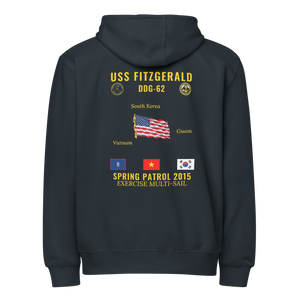 USS Fitzgerald (DDG-62) 2015 Spring Patrol Cruise Zip Hoodie