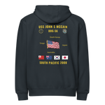 USS John S McCain (DDG-56) 2008 South Pacific Cruise Zip Hoodie