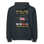USS John S McCain (DDG-56) 2010 Summer Patrol Cruise Zip Hoodie