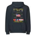 USS John S McCain (DDG-56) 2017 Patrol Cruise Zip Hoodie