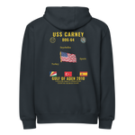 USS Carney (DDG-64) 2010 Gulf Of Aden Cruise Zip Hoodie