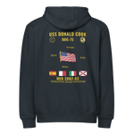 USS Donald Cook (DDG-75) 2002-03 Med Cruise Zip Hoodie