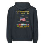 USS Donald Cook (DDG-75) 2015 Med/Black Sea Cruise Zip Hoodie