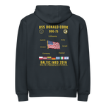 USS Donald Cook (DDG-75) 2016 Baltic/Med Cruise Zip Hoodie