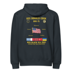 USS Donald Cook (DDG-75) 2007 Med/Black Sea Cruise Zip Hoodie