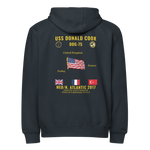 USS Donald Cook (DDG-75) 2017 Med/N. Atlantic Cruise Zip Hoodie