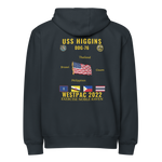 USS Higgins (DDG-76) 2022 WestPac Cruise Zip Hoodie