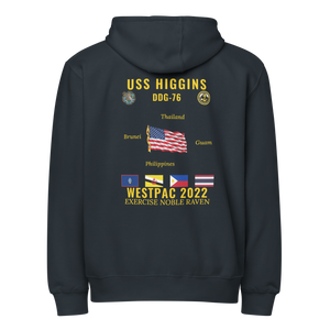 USS Higgins (DDG-76) 2022 WestPac Cruise Zip Hoodie