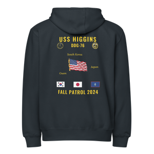 USS Higgins (DDG-76) 2024 Fall Patrol Cruise Zip Hoodie