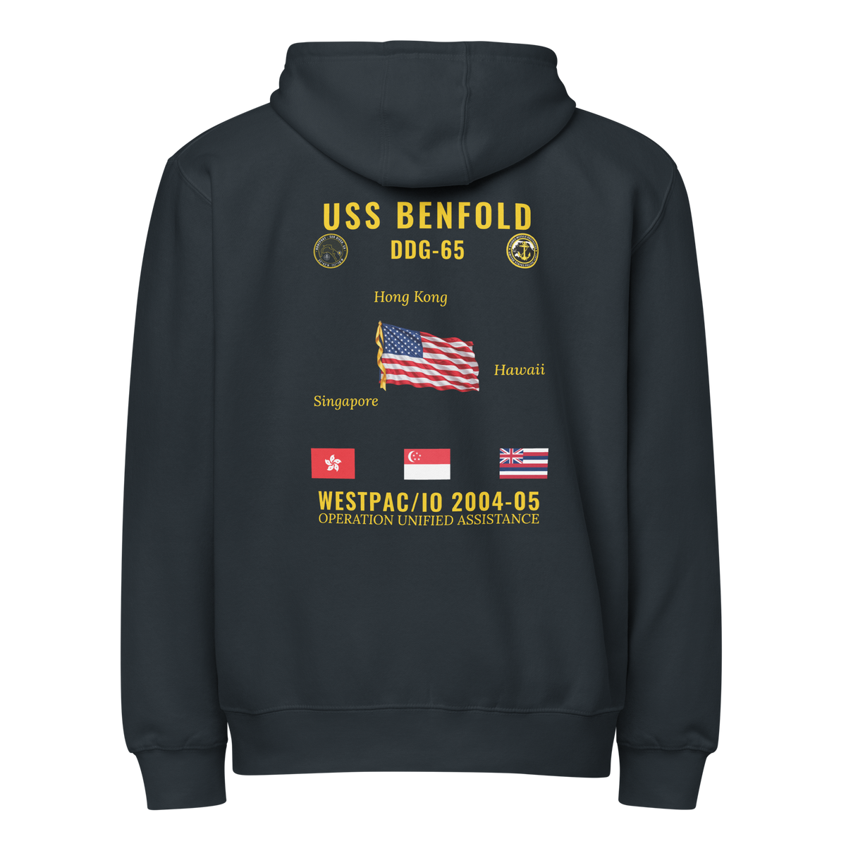 USS Benfold (DDG-65) 2004-05 WestPac/IO Cruise Zip Hoodie