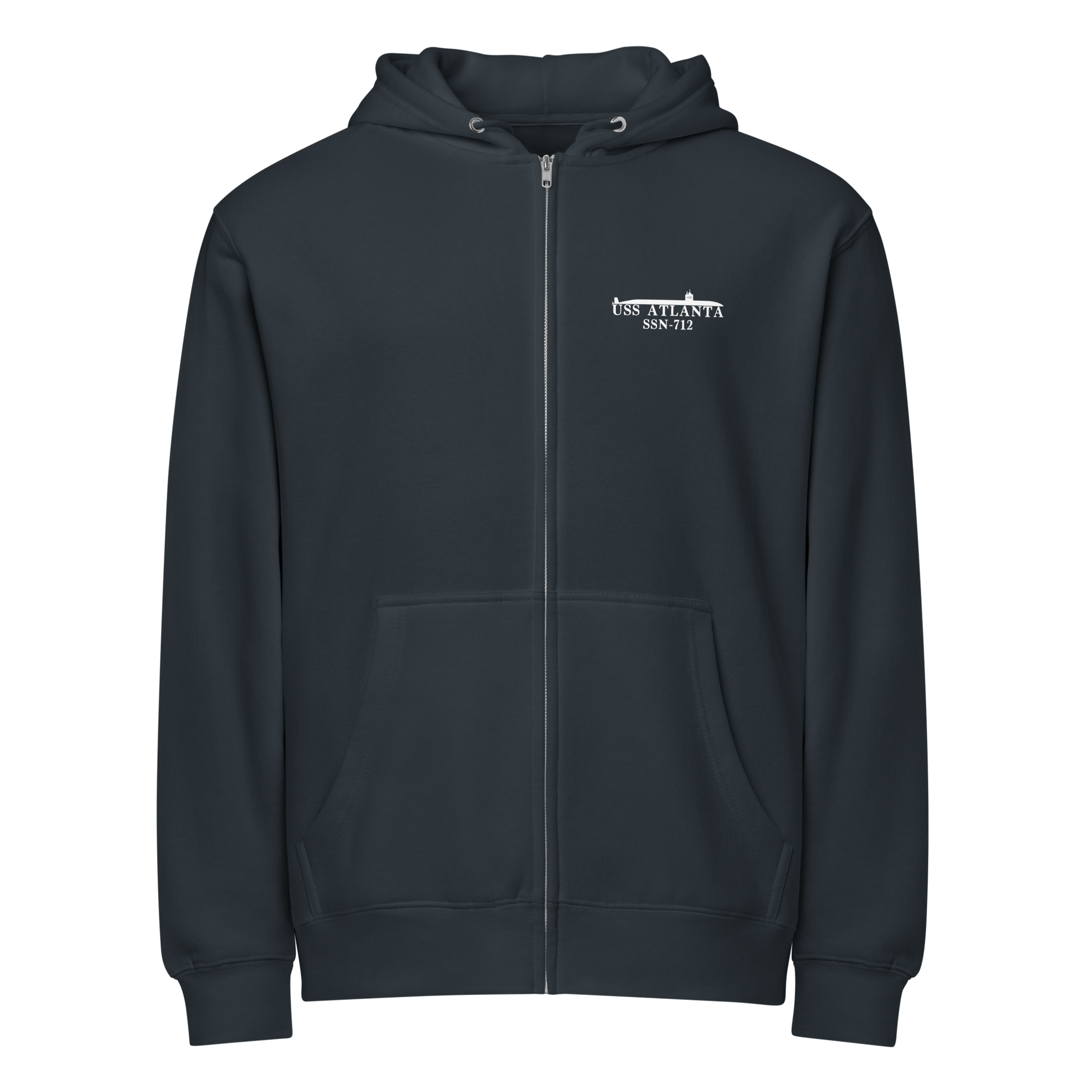 USS Atlanta (SSN-712) 1982 Med Cruise Zip Hoodie