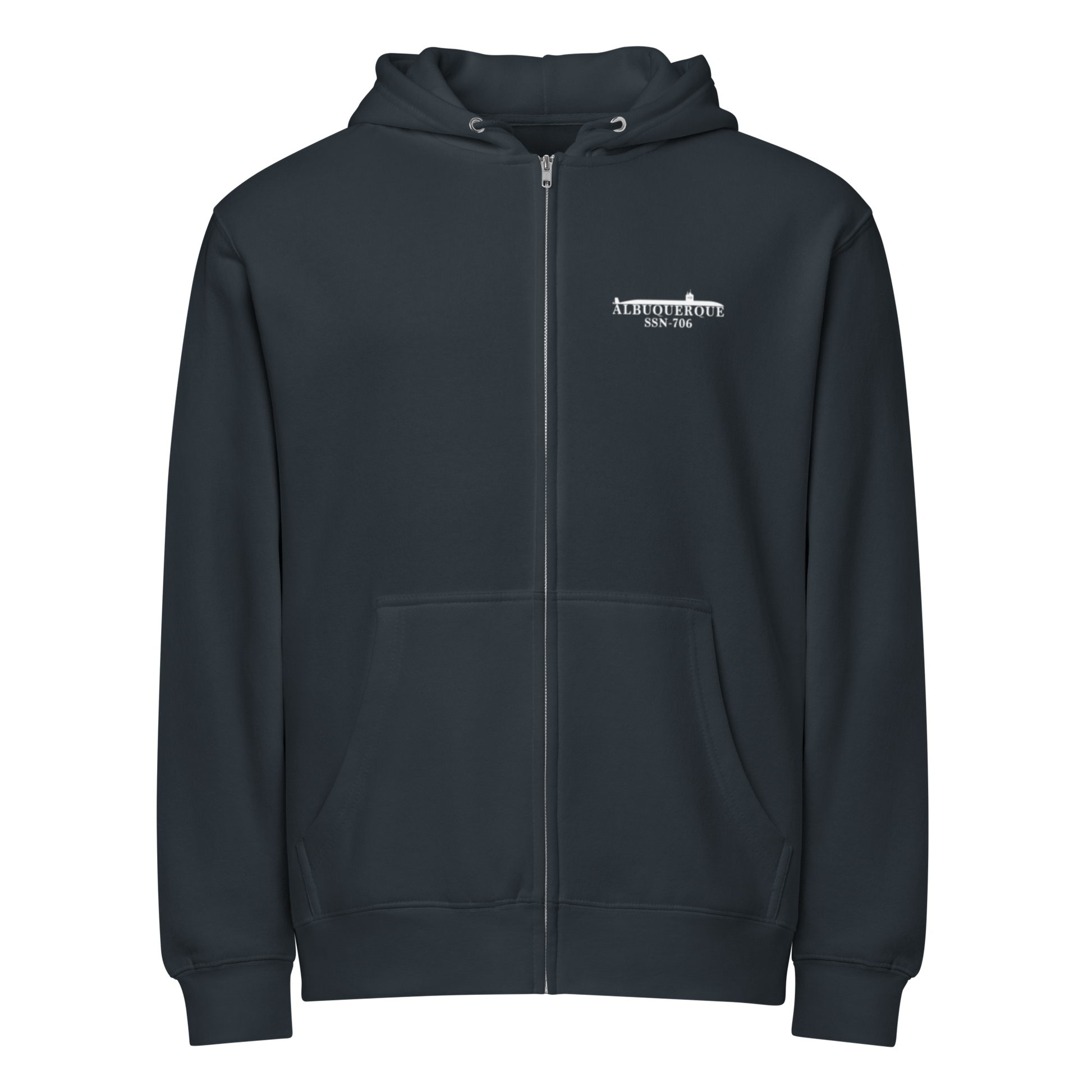 USS Albuquerque (SSN-706) 1999 Med Cruise Zip Hoodie