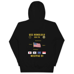 USS Honolulu (SSN-718) 1991 WestPac Cruise Hoodie
