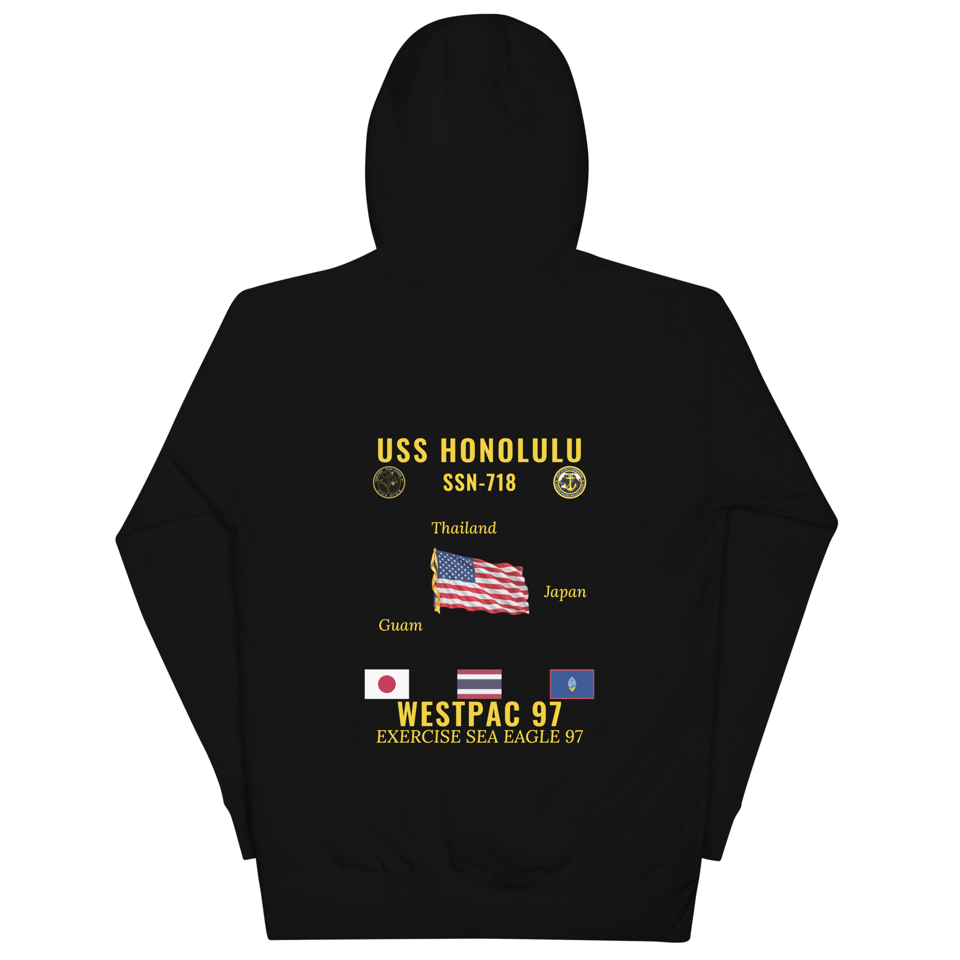 USS Honolulu (SSN-718) 1997 WestPac Cruise Hoodie