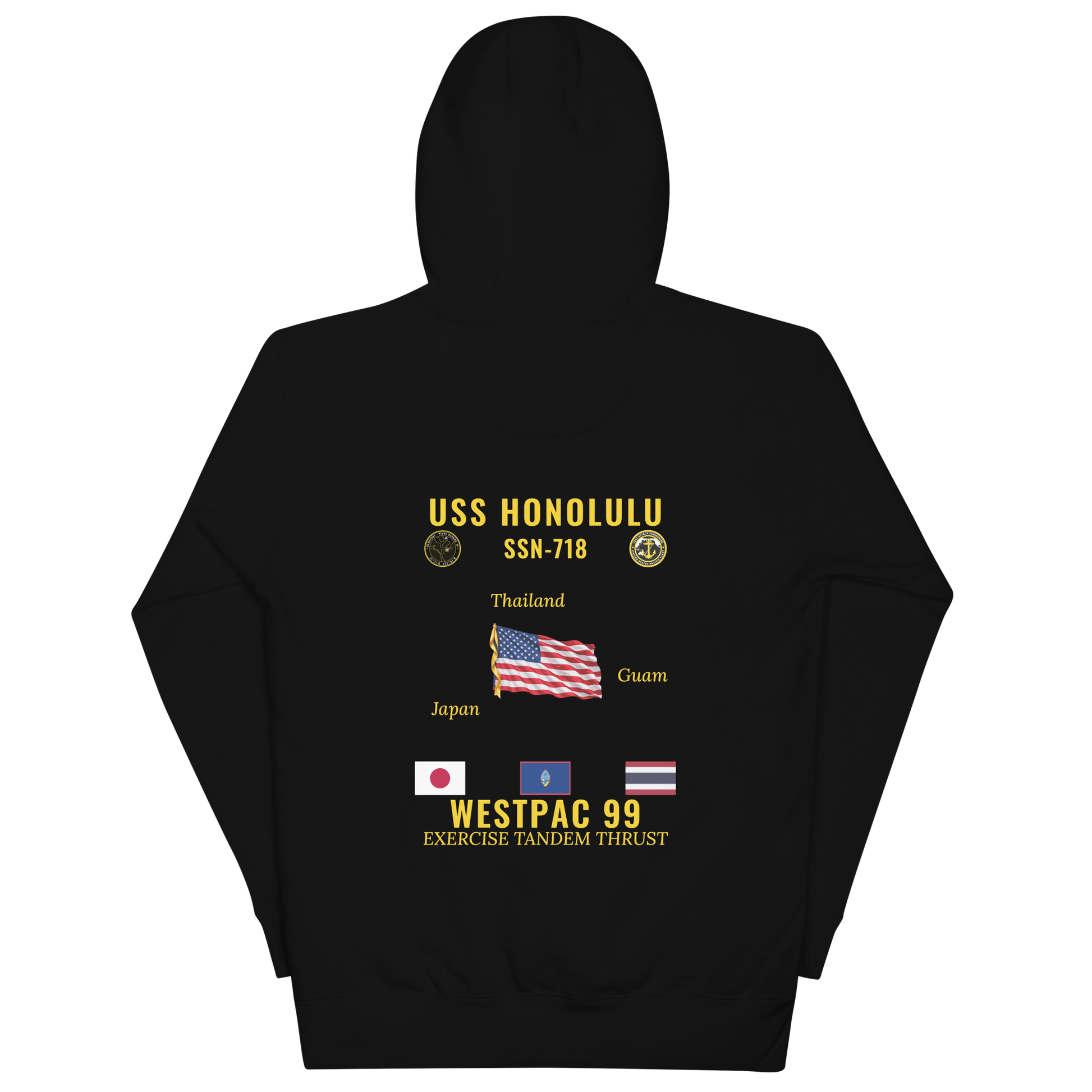 USS Honolulu (SSN-718) 1999 WestPac Cruise Hoodie