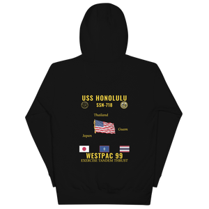 USS Honolulu (SSN-718) 1999 WestPac Cruise Hoodie
