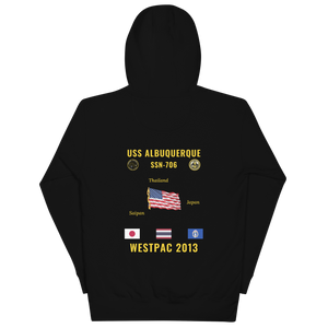 USS Albuquerque (SSN-706) 2013 WestPac Cruise Hoodie