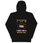 USS San Francisco (SSN-711) 1992 WestPac Cruise Hoodie