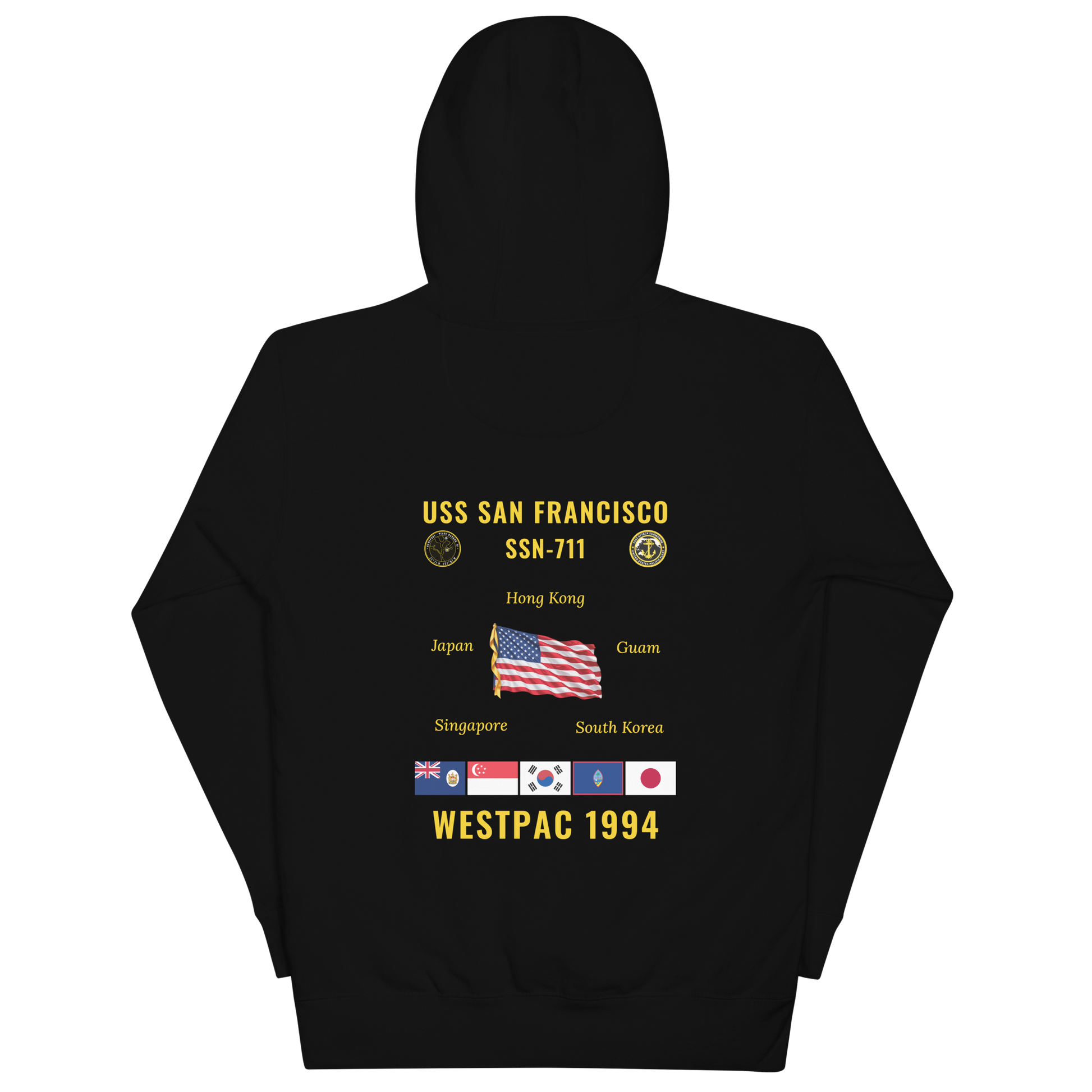 USS San Francisco (SSN-711) 1994 WestPac Cruise Hoodie