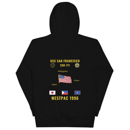 USS San Francisco (SSN-711) 1996 WestPac Cruise Hoodie