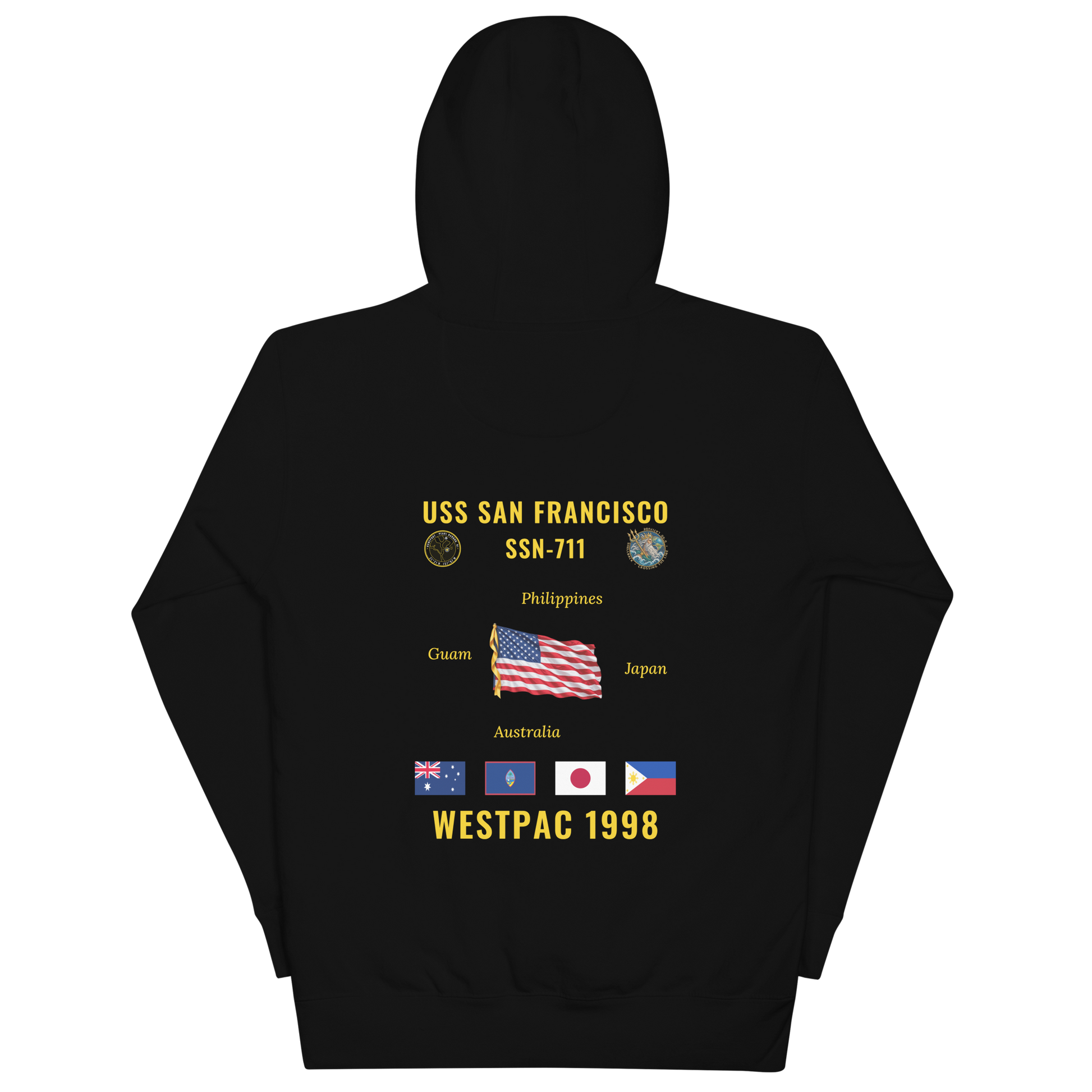 USS San Francisco (SSN-711) 1998 WestPac Cruise Hoodie