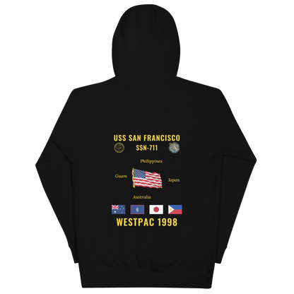 USS San Francisco (SSN-711) 1998 WestPac Cruise Hoodie